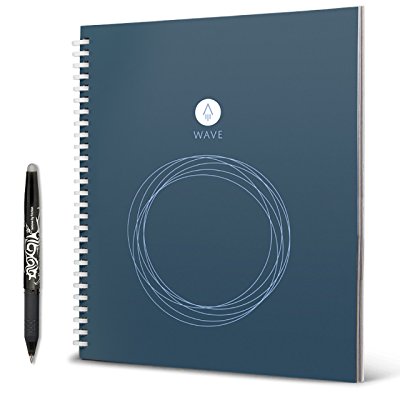 Rocketbook Wave Smart Reusable Notebook - Upload Notes Using iOSAndriod App and Then Microwave To Clear All Pages and Start Again